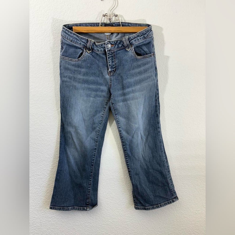 Forever 21 Women’s Low Rise Bootcut Jeans Sz 13 Blue Y2K 2000s Flap Pockets